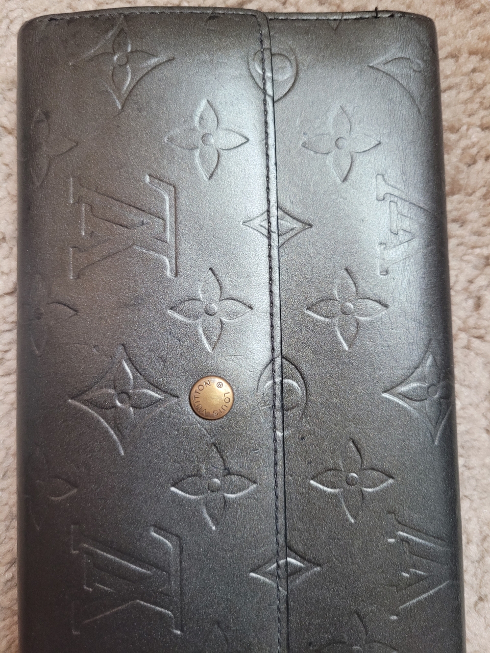Louis Vuitton Vintage Monogram Mat Portefeuille Sarah Wallet - Picture 5 of 12